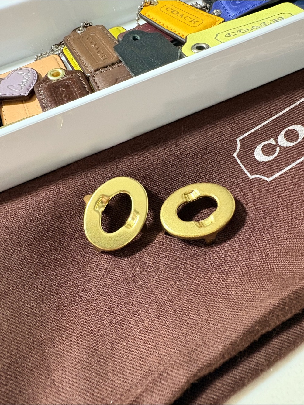 Vintage Coach 100% Solid Brass Turnlock Replacement Hardware Faces (Set of 2) - Picture 10 of 15